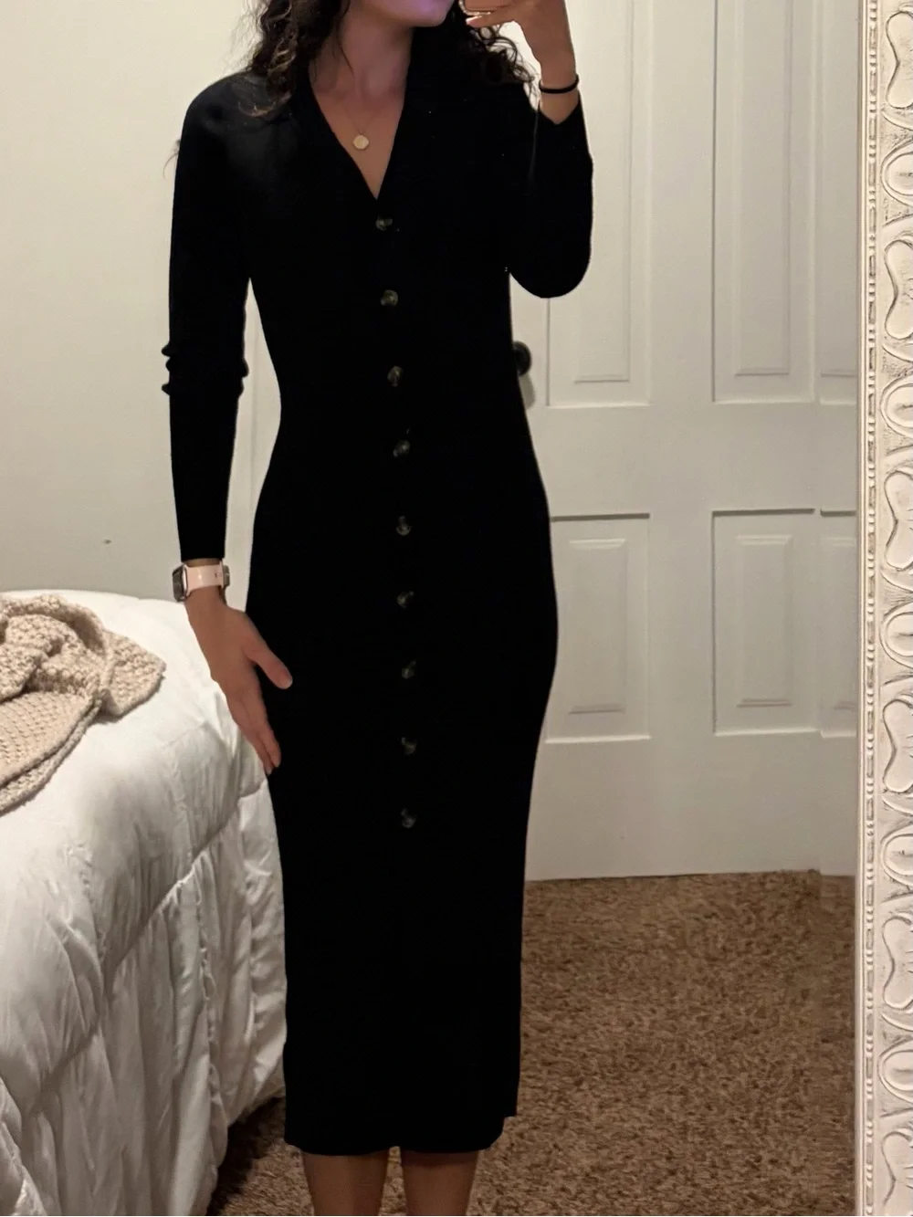 H&M black ribbed